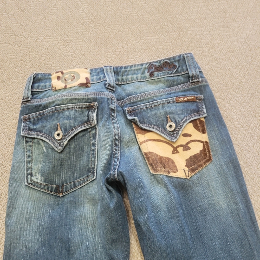 Miss Me cowprint jeans